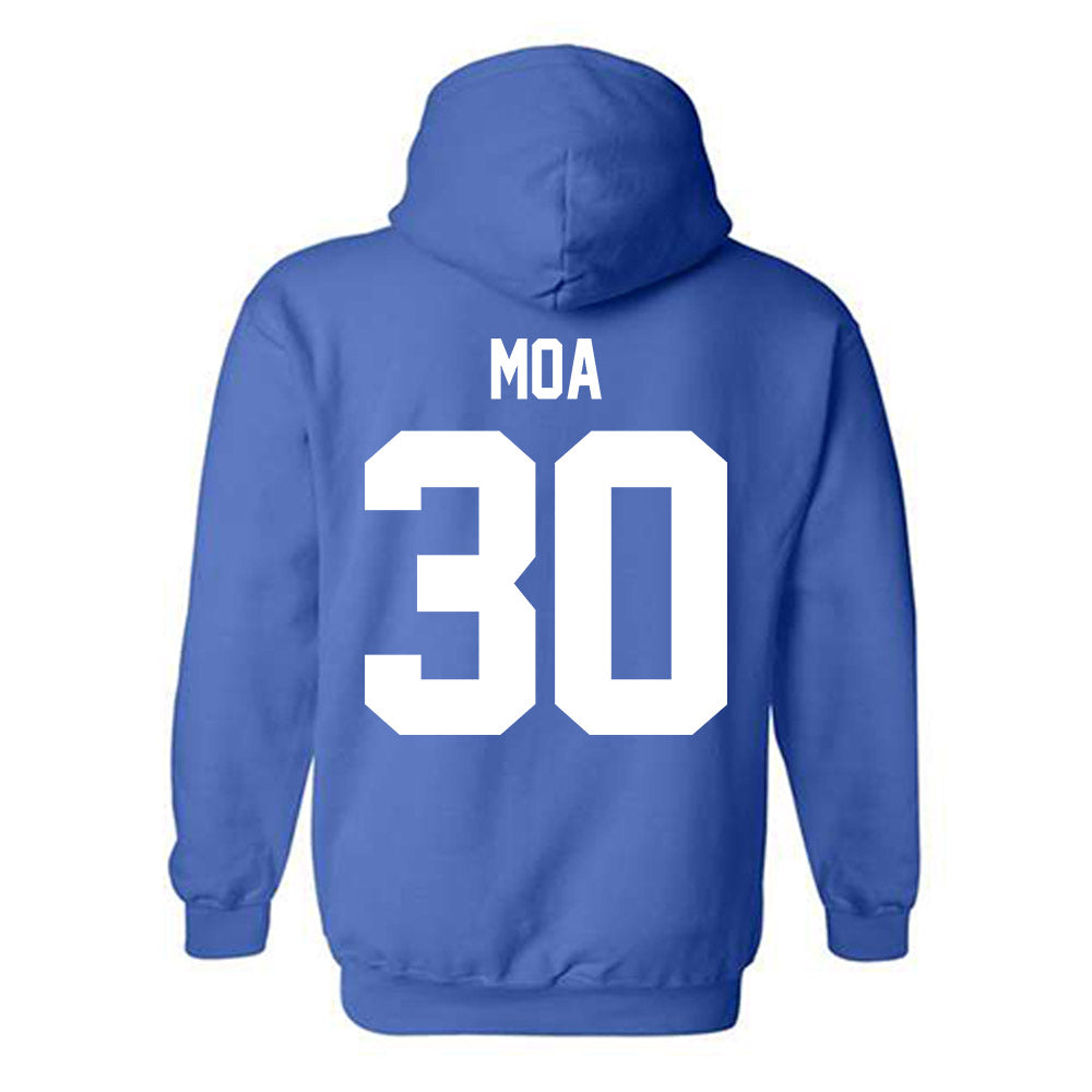 BYU - NCAA Football : Sione Moa - Hooded Sweatshirt-1