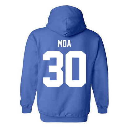 BYU - NCAA Football : Sione Moa - Hooded Sweatshirt-1
