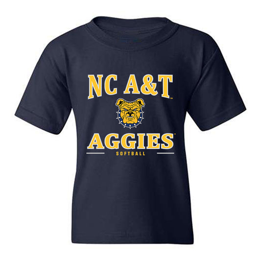 North Carolina A&T - NCAA Softball : Destiny Sims - Classic Shersey Youth T-Shirt-0