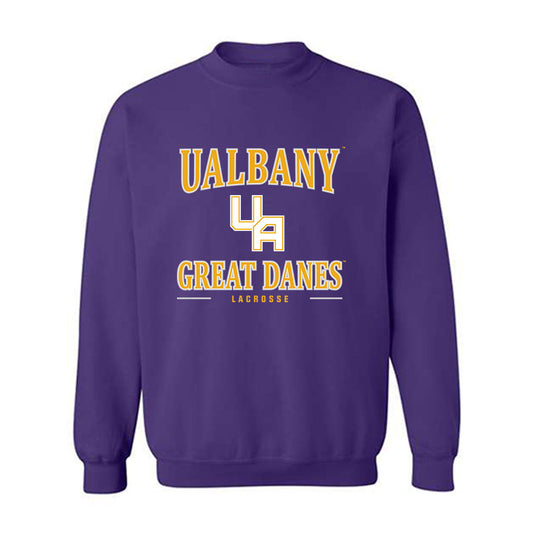Albany - NCAA Men's Lacrosse : Brady smith - Classic Shersey Crewneck Sweatshirt-0