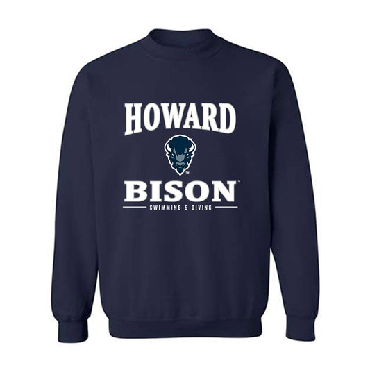 Howard - NCAA Men's Swimming & Diving : Mark Brown - Classic Shersey Crewneck Sweatshirt-0