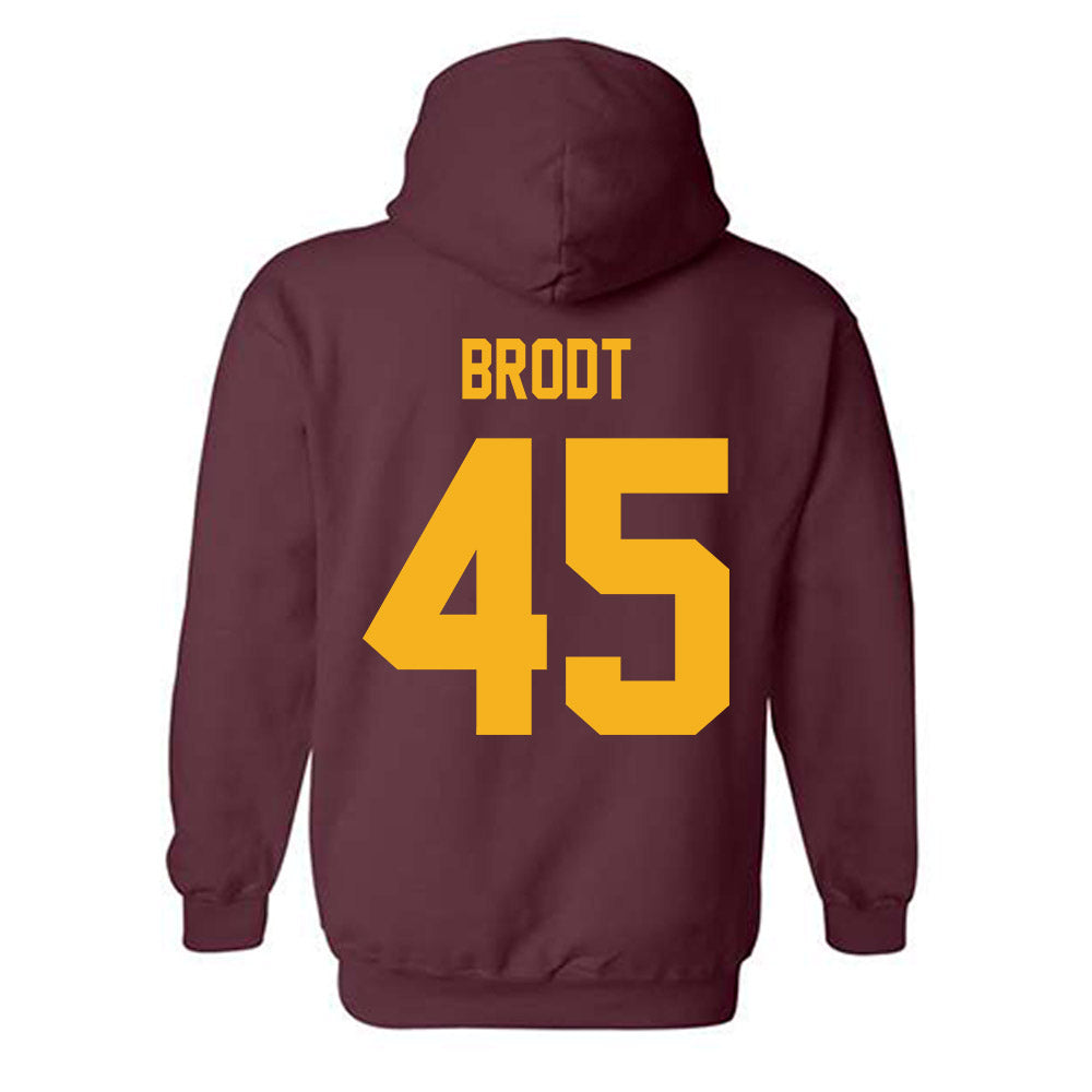 Winthrop - NCAA Baseball : Walker Brodt - Classic Shersey Hooded Sweatshirt-1
