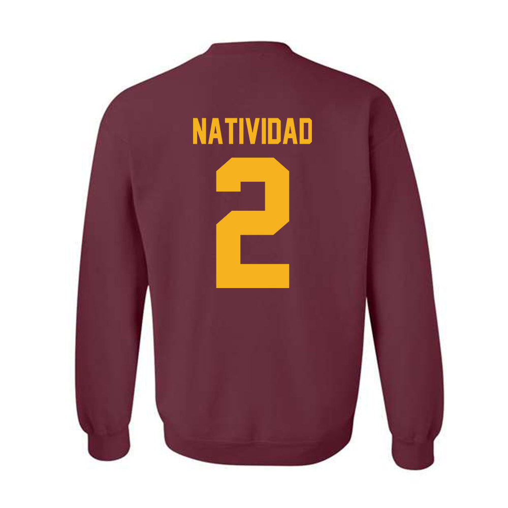 Winthrop - NCAA Baseball : Gabe Natividad - Classic Shersey Crewneck Sweatshirt-1
