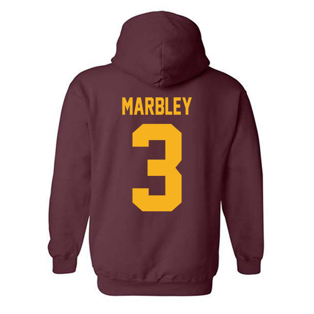 Winthrop - NCAA Women's Volleyball : Trabrece Marbley - Classic Shersey Hooded Sweatshirt-1