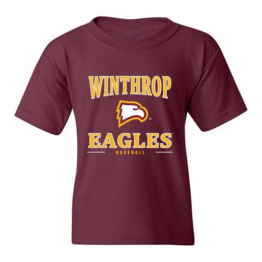 Winthrop - NCAA Baseball : Garrett Byrd - Classic Shersey Youth T-Shirt-0