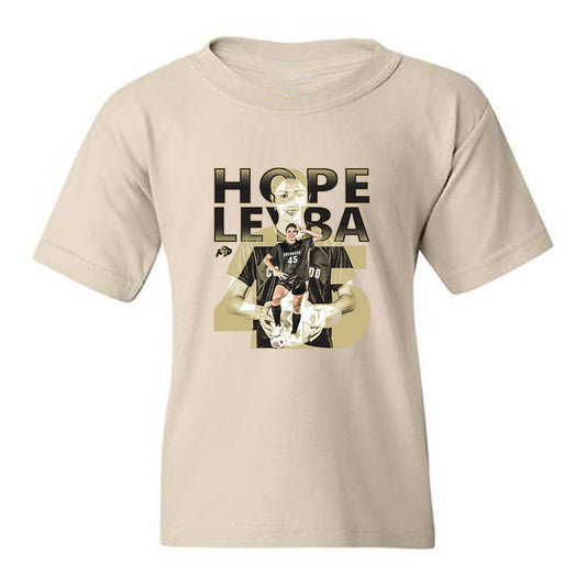 Colorado - NCAA Womens Soccer : Hope Leyba - Collage Youth T-Shirt-0