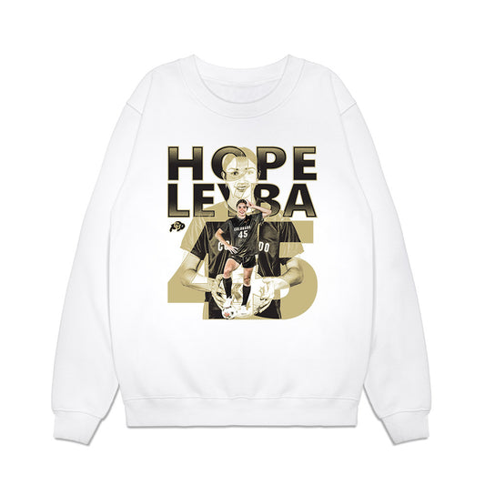 Colorado - NCAA Womens Soccer : Hope Leyba - Collage Premium Crewneck Sweatshirt-0