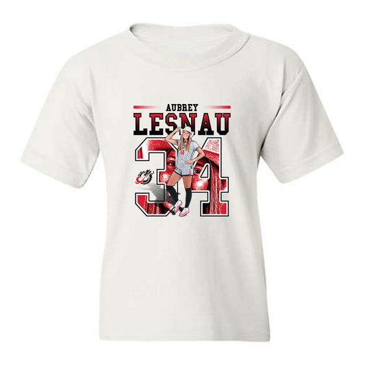 MSUM - NCAA Womens Soccer : Aubrey Lesnau - Collage Youth T-Shirt-0