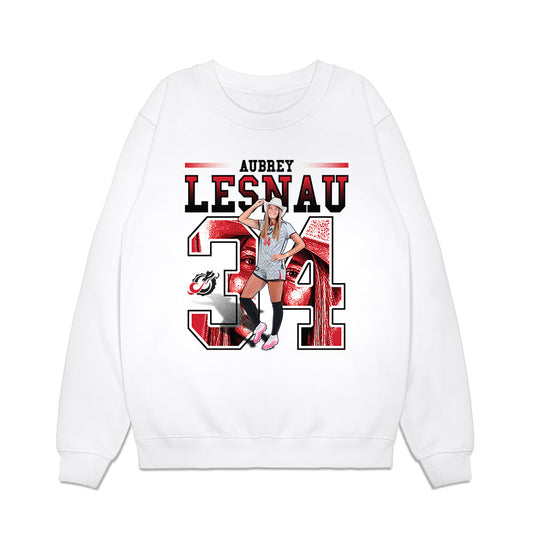 MSUM - NCAA Womens Soccer : Aubrey Lesnau - Collage Premium Crewneck Sweatshirt-0