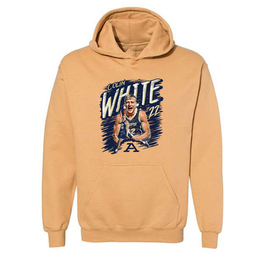 Akron - NCAA Men's Basketball : Colin White - Collage Hooded Sweatshirt-0