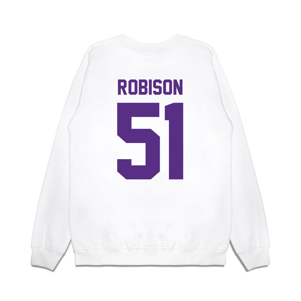 TCU - NCAA Football : Devan Robison - Premium Crewneck Sweatshirt-1