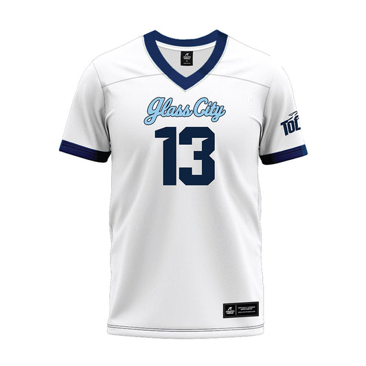 Toledo - NCAA Football : Jake DeHaan - Glass City Premium Football Jersey-0