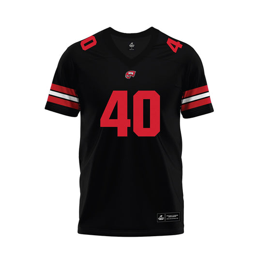 Western Kentucky - NCAA Football : Carson Perusse - Black Premium Football Jersey-0