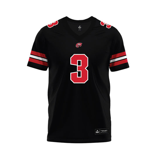 Western Kentucky - NCAA Football : Christian White - Black Premium Football Jersey-0