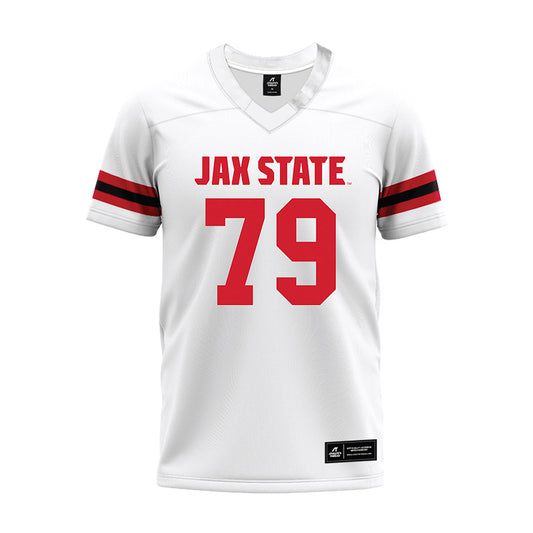 Jax State - NCAA Football : Lance Johnson - White Premium Football Jersey-0
