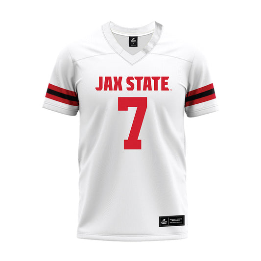 Jax State - NCAA Football : Khristian Lando - White Premium Football Jersey-0