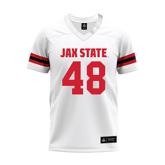 Jax State - NCAA Football : Wes Ryan - White Premium Football Jersey-0