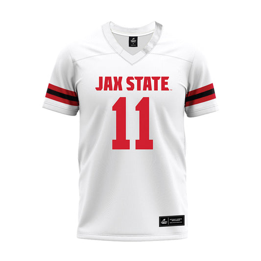 Jax State - NCAA Football : Deondre Johnson - White Premium Football Jersey-0