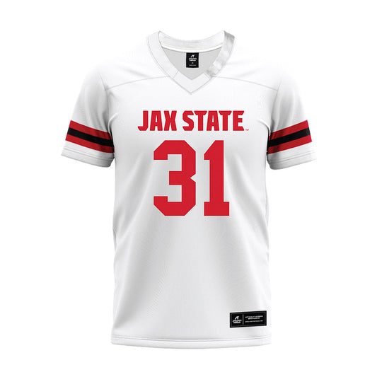 Jax State - NCAA Football : Tristan Lyles - White Premium Football Jersey-0