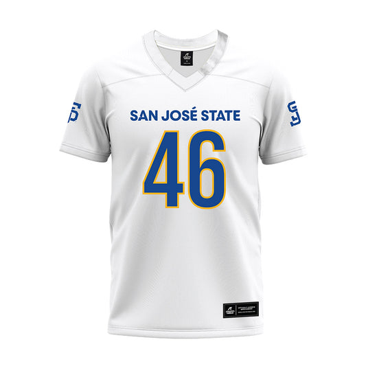 SJSU - NCAA Football : Sam Cowart - White Premium Football Jersey-0
