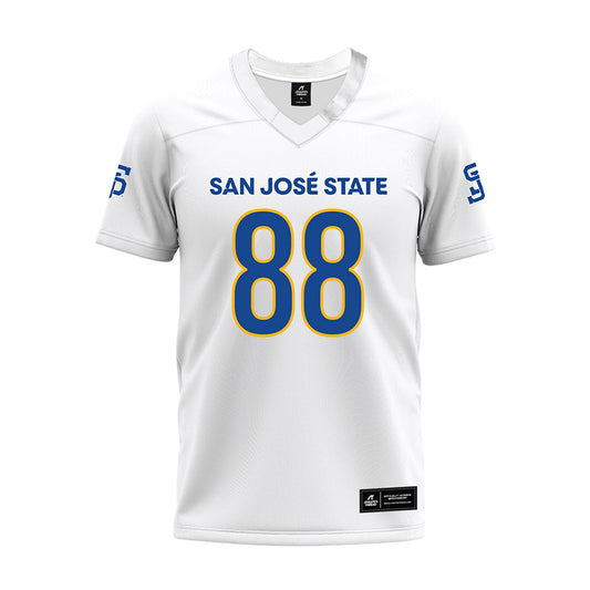 SJSU - NCAA Football : Ryan Boultwood - White Premium Football Jersey-0