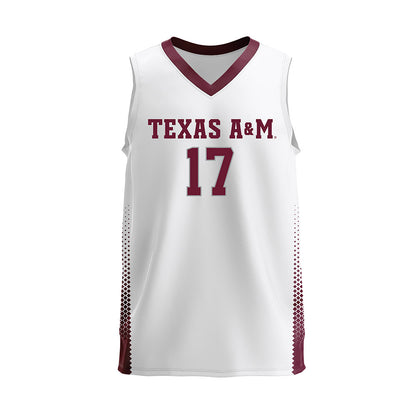 Texas A&M - NCAA Women's Volleyball : Natalie Ring - White Volleyball Jersey-0