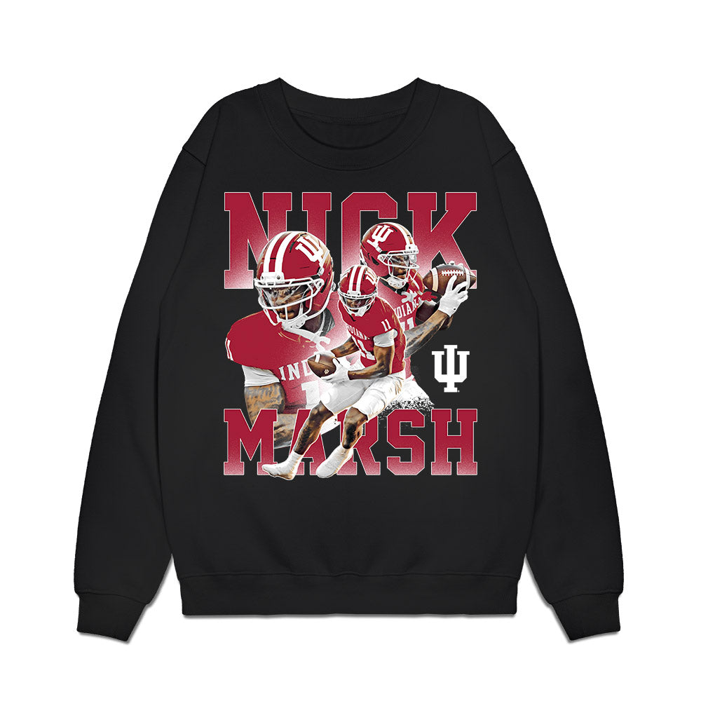 Indiana - NCAA Football : Nick Marsh - Collage Premium Crewneck Sweatshirt-0