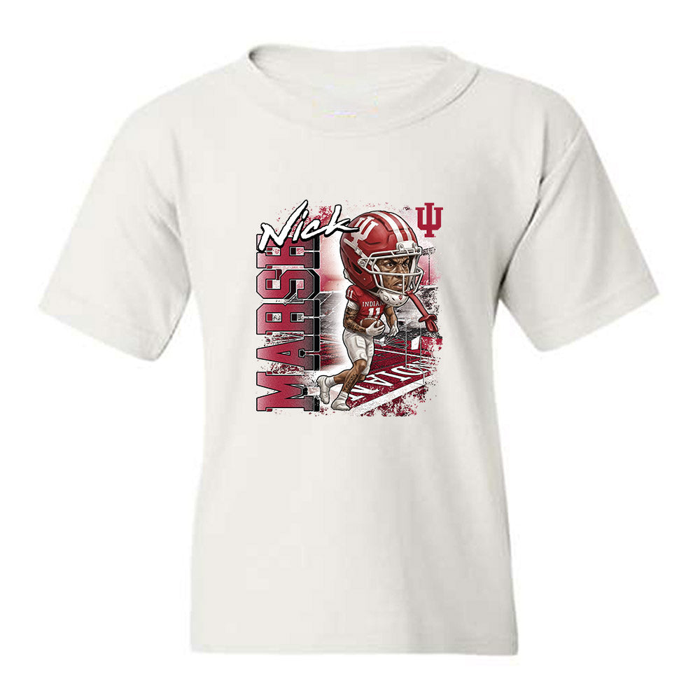 Indiana - NCAA Football : Nick Marsh - Bobblehead Youth T-Shirt-0