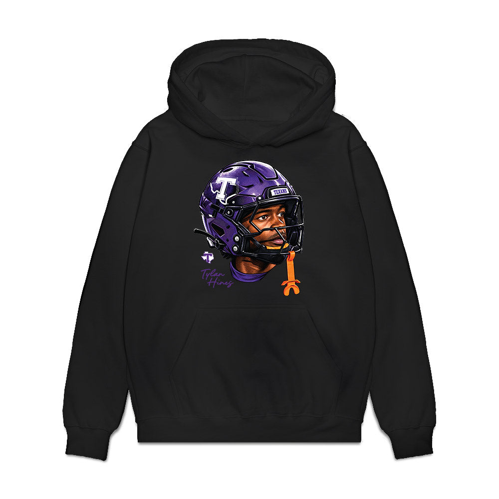 Tarleton State - NCAA Football : Tylan Hines - Game Face Premium Hooded Sweatshirt-0