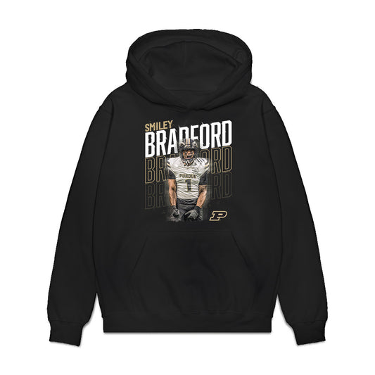 Purdue - NCAA Football : Smiley Bradford - Collage Premium Hooded Sweatshirt-0