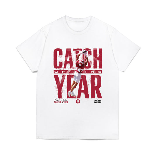 Indiana - NCAA Football : Charlie Becker - Catch of The Year Comfort Colors T-Shirt-0