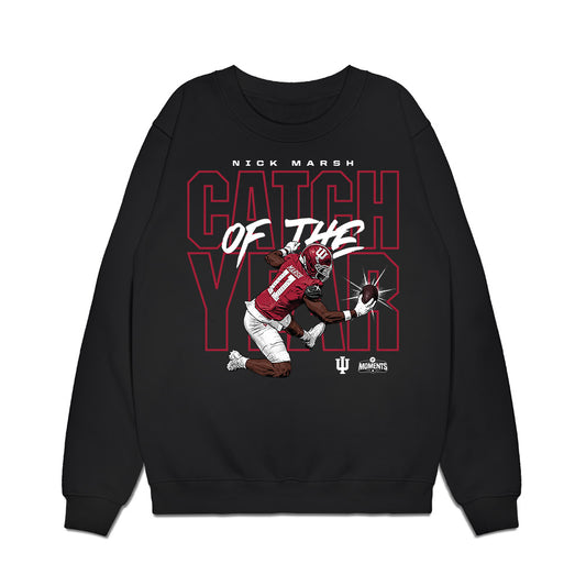 Indiana - NCAA Football : Nick Marsh - Catch of The Year Premium Crewneck Sweatshirt-0