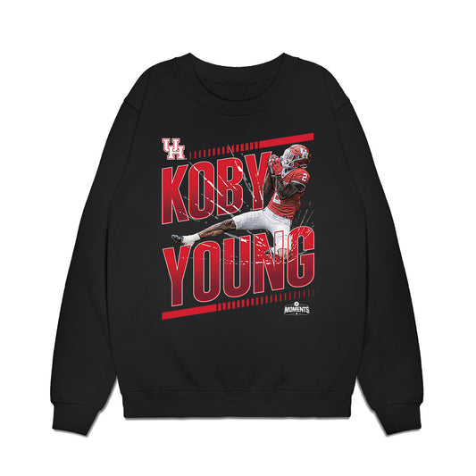 Houston - NCAA Football : Koby Young - Catch of The Year Premium Crewneck Sweatshirt-0