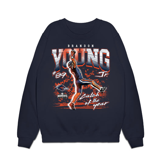 UTSA - NCAA Football : Brandon Young - Catch of The Year Premium Crewneck Sweatshirt-0
