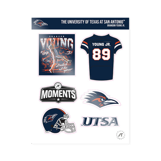 UTSA - NCAA Football : Brandon Young - Catch of The Year Sticker Sheet-0
