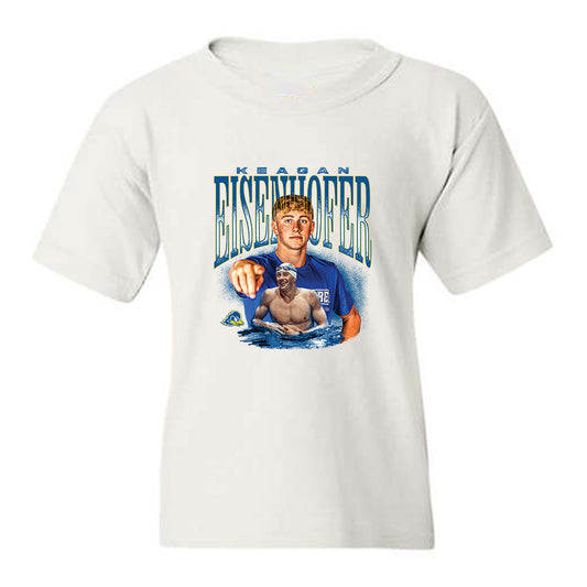 Delaware - NCAA Mens Swimming & Diving : Keagan Eisenhofer - Collage Youth T-Shirt-0