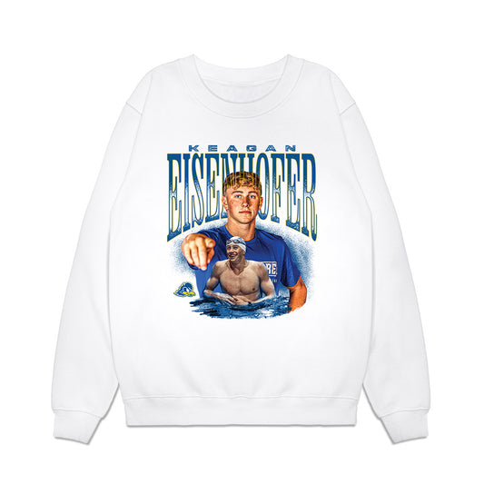 Delaware - NCAA Mens Swimming & Diving : Keagan Eisenhofer - Collage Premium Crewneck Sweatshirt-0