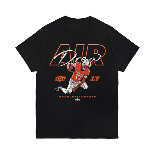 Oklahoma State - NCAA Football : Drew Mestemaker - Air Drew Graphic Comfort Colors T-Shirt-0