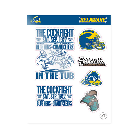 Delaware - NCAA Football : - Sticker Sheet-0