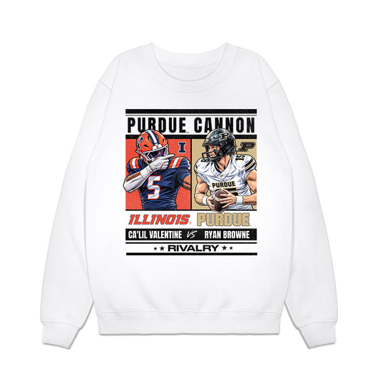 Purdue - NCAA Football : Ryan Browne - Purdue Cannon Rivalry Premium Crewneck Sweatshirt-0