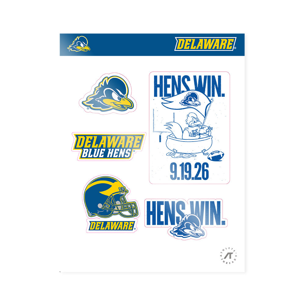 Delaware - NCAA Football : Sticker Sheet-0