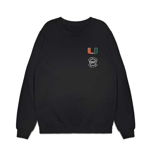 Miami - NCAA Football : Luke Nickel - OHT Honor Shersey Crewneck Sweatshirt-0