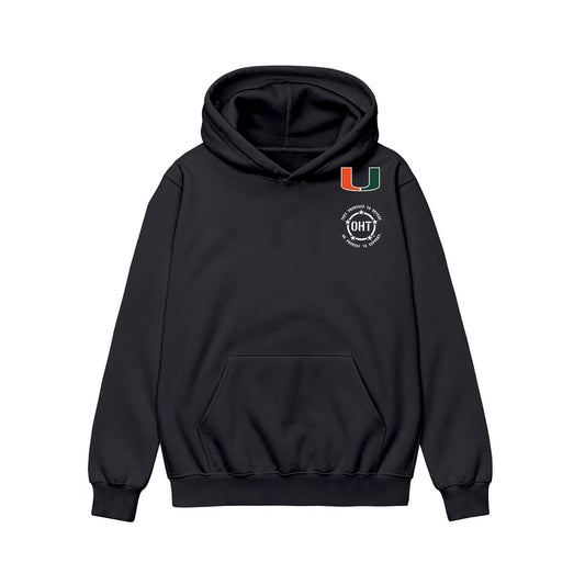 Miami - NCAA Football : Joshua Moore - OHT Honor Shersey Hooded Sweatshirt-0
