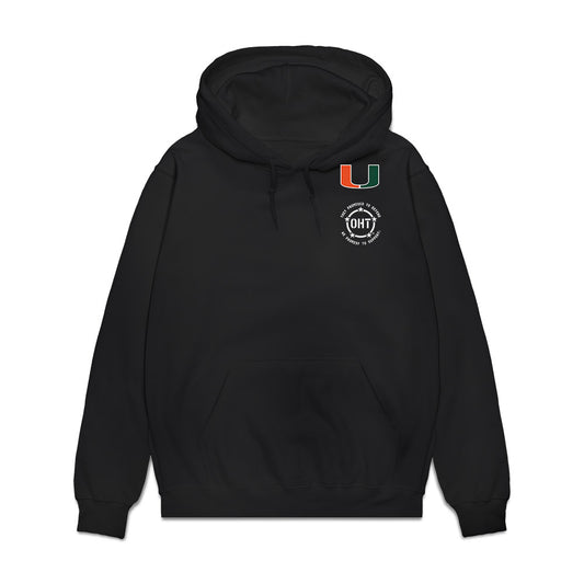 Miami - NCAA Football : Tucker Tevepaugh - OHT Honor Shersey Hooded Sweatshirt-0