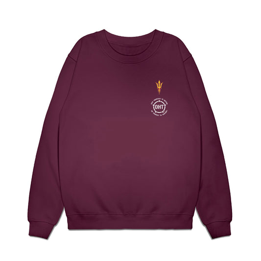 Arizona State - NCAA Football : Lee "Puka" Fuimaono - OHT Honor Shersey Crewneck Sweatshirt-0