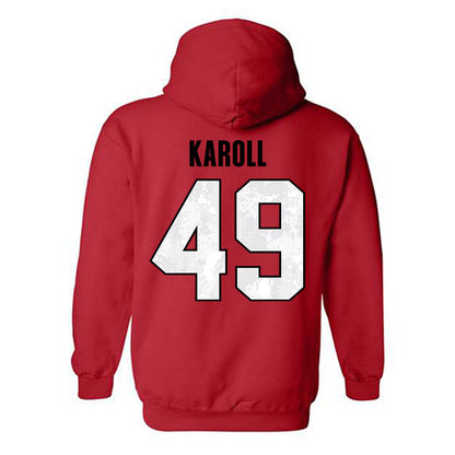 Texas Tech - NCAA Football : Will Karoll - Hooded Sweatshirt-1