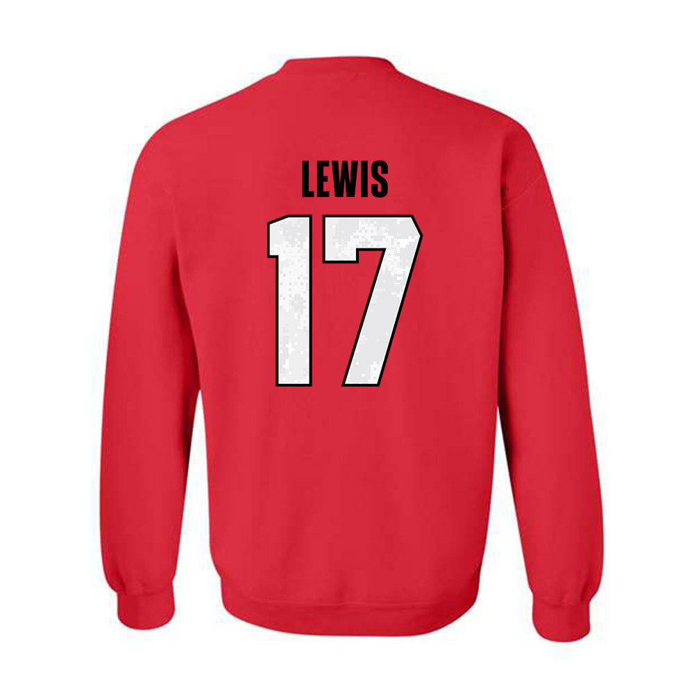 Texas Tech - NCAA Football : Noah Lewis - Crewneck Sweatshirt-1