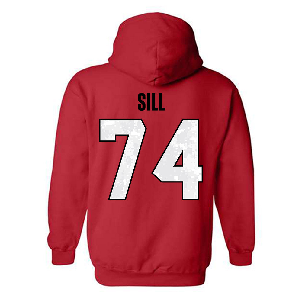 Texas Tech - NCAA Football : Daniel Sill - Hooded Sweatshirt-1