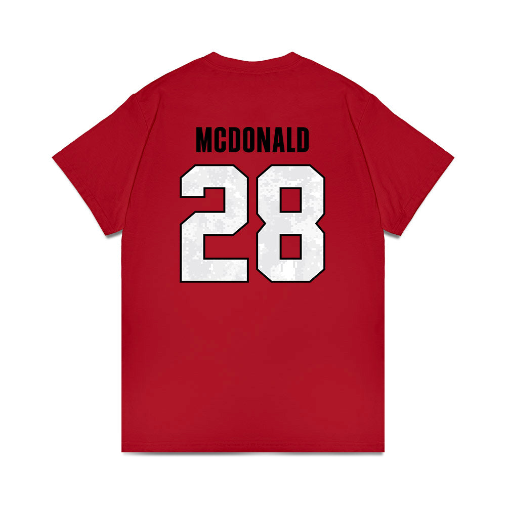Texas Tech - NCAA Football : Braylan McDonald - T-Shirt-1