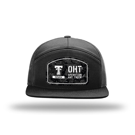 Texas Tech - NCAA Football : Jack Esparza - OHT Zero Hundred Camo Trucker Hat-0